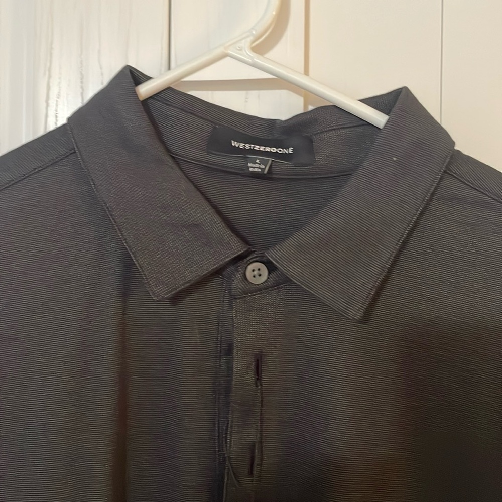 NWT- West Zero One Black Polo Size large